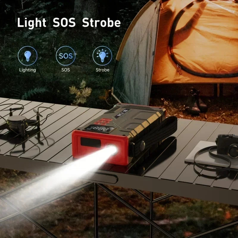 Portable Car Jump Starter with Air Compressor