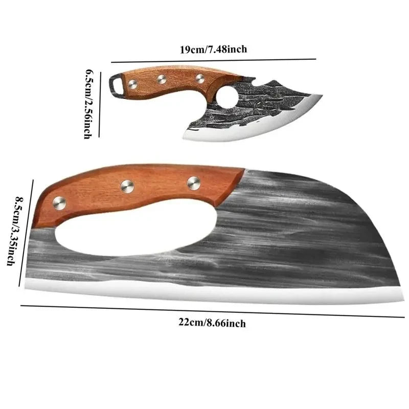 Hand Forged Viking Kitchen Knife Set